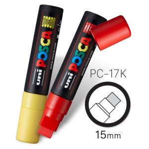 Uni Posca Acrylverfstift PC-17K 15 mm – Keuze uit 8 kleuren