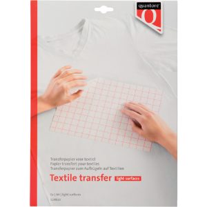 Quantore Inkjet transferpapier voor lichte kleding A4 6 Vel.