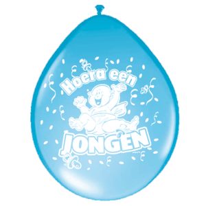 Folatex ballonnen Een Jongen 8st. (Ø30cm)