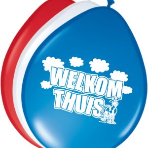Folatex ballonnen Welkom Thuis 8st. (Ø30cm)