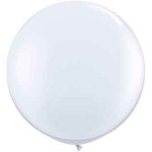 Latexballon Wit 90cm 1st.