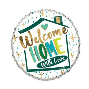FOLIEBALLON HELIUM 45CM Welcome Home With Love
