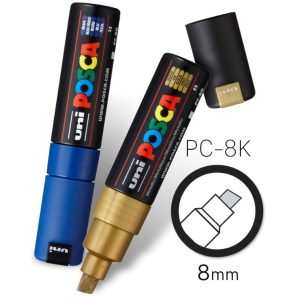 Uni Posca Acrylverfstift PC-8K 8 mm – Keuze uit 30 kleuren